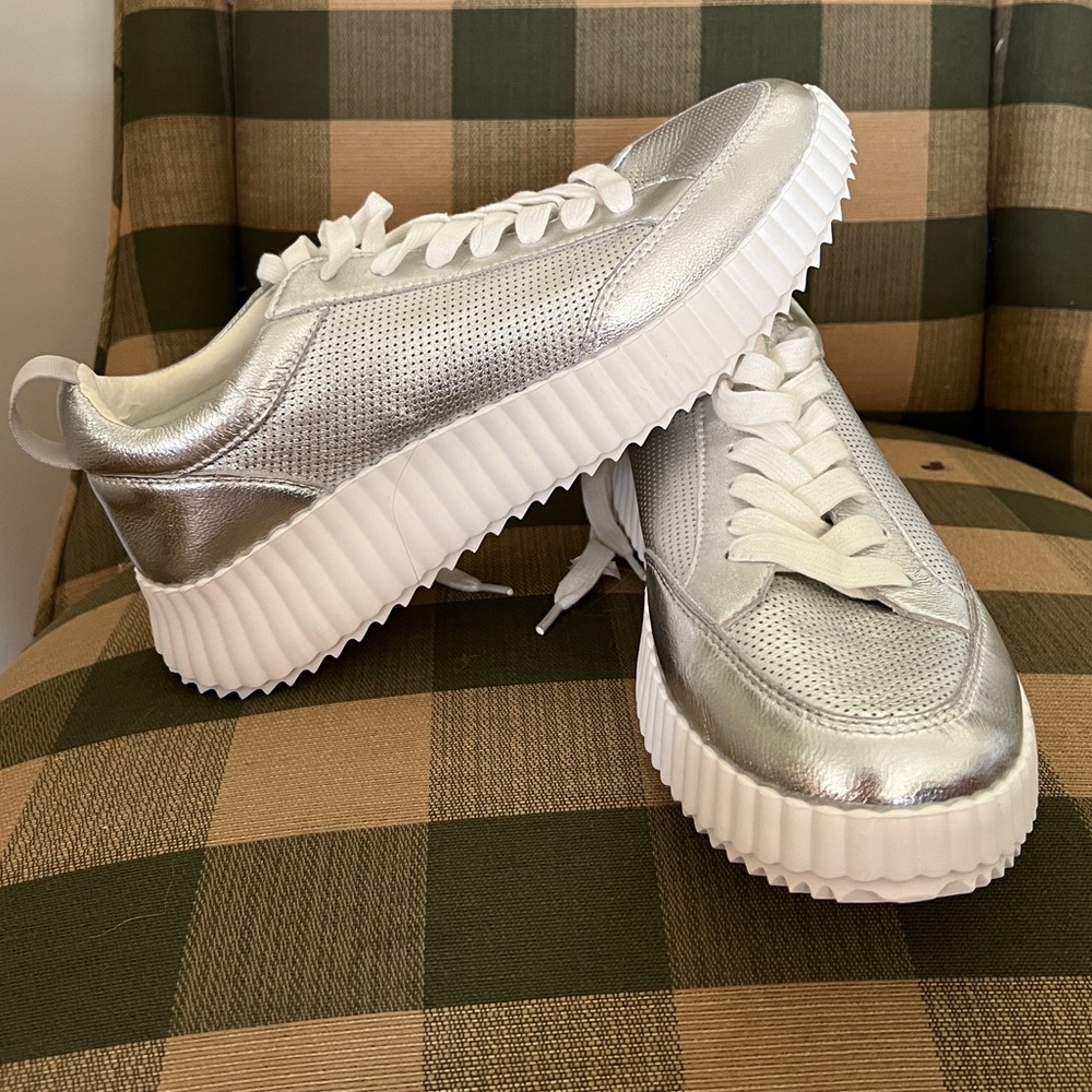 Steve Madden Silver Sneakers